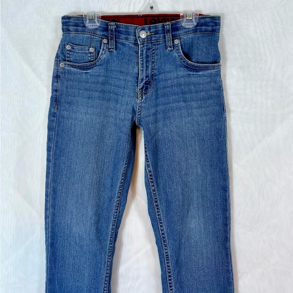 Boys Levi’s Straight Leg Blue Jeans / size 14 Reg / 27x29 - Picture 2 of 9